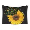 BUULOO Reversible Pet Bean-Fleece Blanket with Sunflower Design view 1