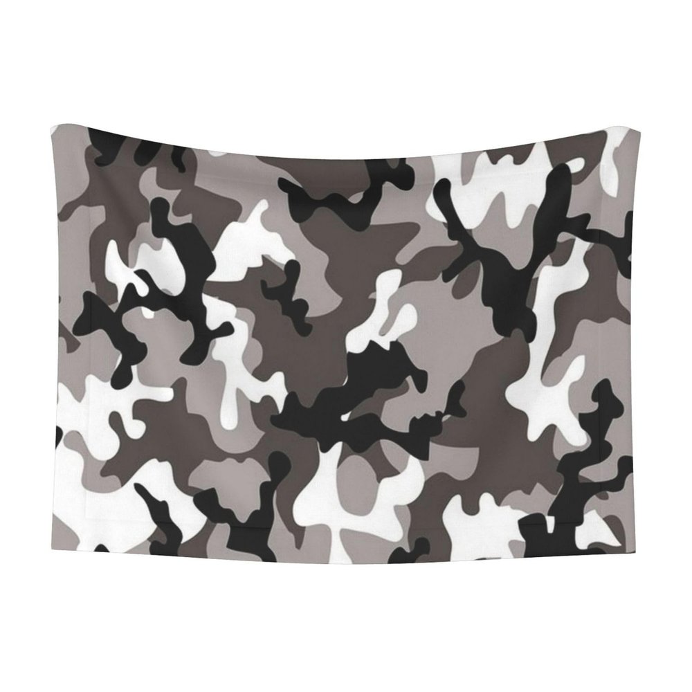BUULOO Reversible Pet Fleece Blanket, Black, Gray, White Camouflage, Various Sizes