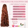 French Curls Braiding Hair, 24 Inch, 8 Packs, Pre-Stretched Loose Wave Synthetic Hair with Bouncy Spanish Curly Ends (350#) view 2