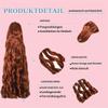French Curls Braiding Hair, 24 Inch, 8 Packs, Pre-Stretched Loose Wave Synthetic Hair with Bouncy Spanish Curly Ends (350#) view 3