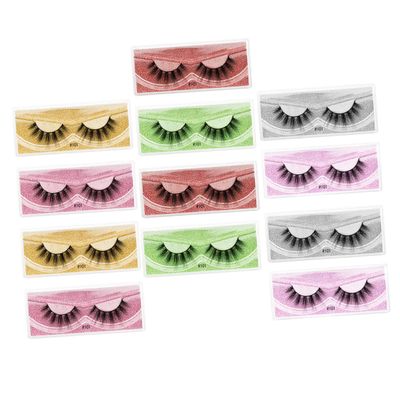 12 Pairs of No. 101 Synthetic False Eyelashes for Girls