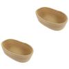 IMIKEYA 2-Piece Woven Cotton Rope Storage Baskets, Medium Decorative Organizer for Snacks, Cosmetics and Household Items view 1
