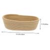 IMIKEYA 2-Piece Woven Cotton Rope Storage Baskets, Medium Decorative Organizer for Snacks, Cosmetics and Household Items view 3
