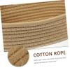 IMIKEYA 2-Piece Woven Cotton Rope Storage Baskets, Medium Decorative Organizer for Snacks, Cosmetics and Household Items view 4
