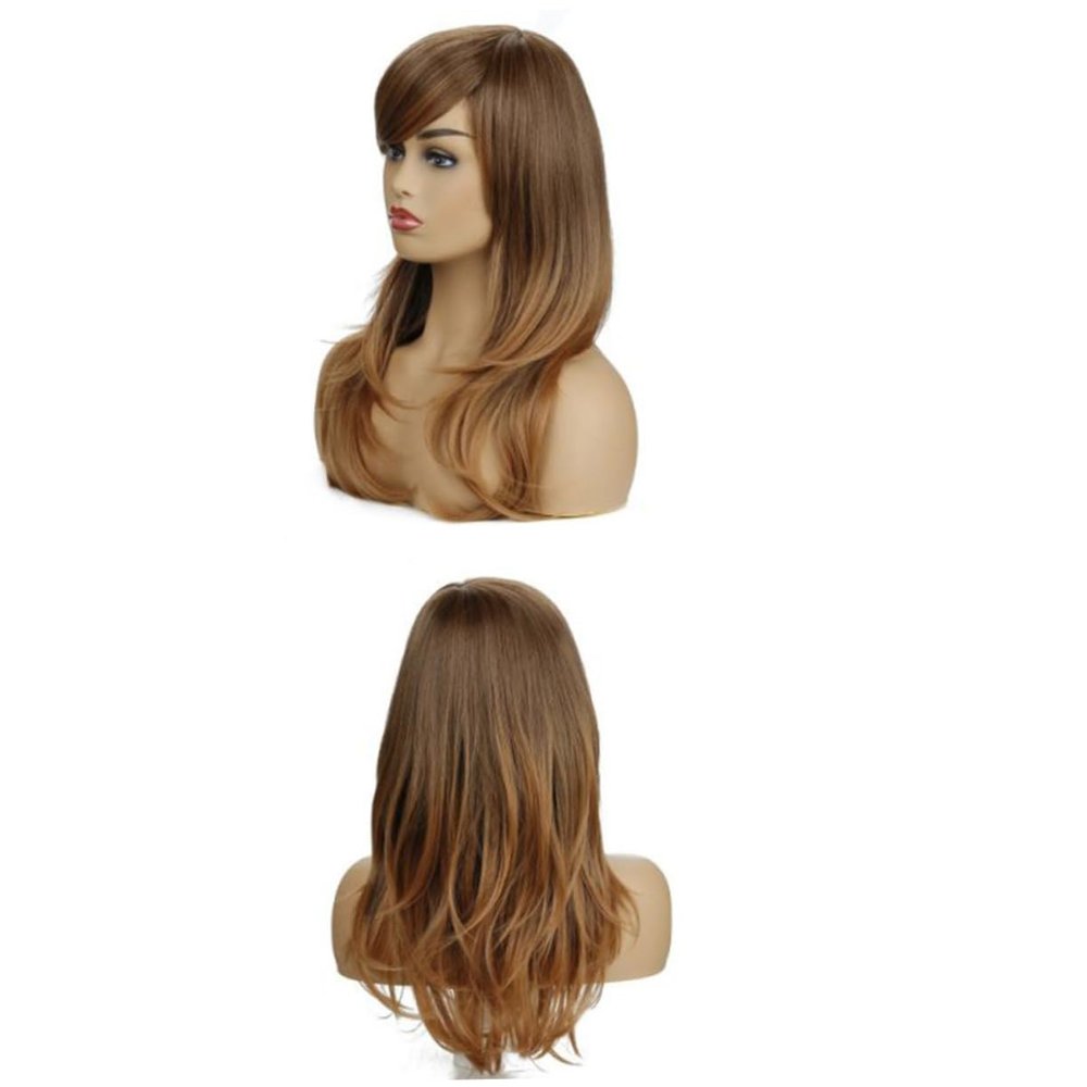 DOITOOL Long Brown Women's Wig with Natural Look