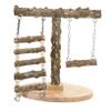minkissy Wooden Parrot Climbing Ladder and Perch Platform view 1