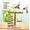 minkissy Wooden Parrot Climbing Ladder and Perch Platform view 2