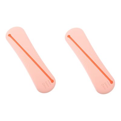 minkissy Portable Silicone Makeup Brush Bag, Travel Makeup Brush Holder, Cosmetic Brush Organizer, Small, Lightweight, Easy to Clean, 2 Pcs