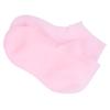 1 Pair of Pink Exfoliating Foot Care Socks, Elastic view 1