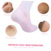 1 Pair of Pink Exfoliating Foot Care Socks, Elastic view 3