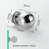 IXITAB Bathroom Glass Door Handles for Shower Enclosures, Small Round Single-Hole Pull Handles, Replacement Round Pull Knobs view 2