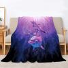 Purple Dolphin Soft Flannel Throw Blanket, 130 x 150 cm view 1