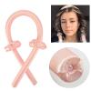 Heatless Curling Rod Headband, Silk Hair Wrap, Rose Red view 2