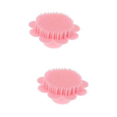JECOMPRIS 2-Piece Silicone Baby Hair and Scalp Massage Brush Set