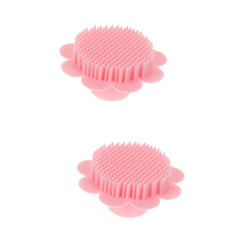 JECOMPRIS 2-Piece Silicone Baby Hair and Scalp Massage Brush Set