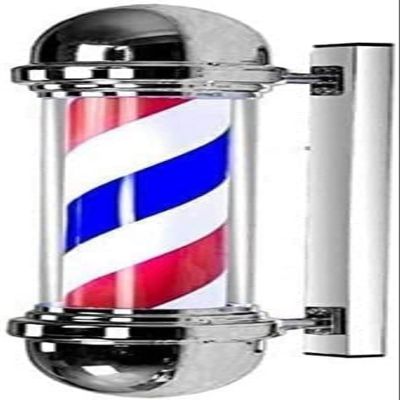 JCAKES Lightweight Outdoor Wall Light for Hairdressers, 50 cm, Red and Blue, Rotatable, for Hair Salons, Logos and Salon Shop Signs