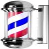 JCAKES Lightweight Outdoor Wall Light for Hairdressers, 50 cm, Red and Blue, Rotatable, for Hair Salons, Logos and Salon Shop Signs view 1