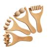 BCOATH 4-Piece Wooden Massage Tool Set, Multifunctional Roller for Back, Neck, Feet and Legs view 1