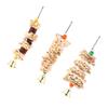 FRCOLOR 3-Piece Colorful Parrot Chew Toy view 1