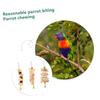 FRCOLOR 3-Piece Colorful Parrot Chew Toy view 2