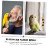 FRCOLOR 3-Piece Colorful Parrot Chew Toy view 3