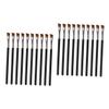 FRCOLOR 20-Piece Mini Eyebrow Brushes with Wooden Handles, Black view 1