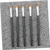 FRCOLOR 20-Piece Mini Eyebrow Brushes with Wooden Handles, Black view 2