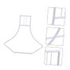 Beavorty 3-Piece Iron Hamster Wheel Holder, Durable, White view 3