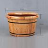 PUCHEN Wooden Foot Bath Bucket, Foot Basin for Home Foot Baths, Pedicures and Foot Soaks (42 × 28 × 25 cm) view 3
