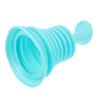 Blue Toilet Plunger with Suction Cup Design, Plastic view 1