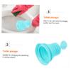 Blue Toilet Plunger with Suction Cup Design, Plastic view 3