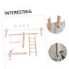 Wooden Parrot Swing for Cockatiels and Parrots, 1 Set view 3