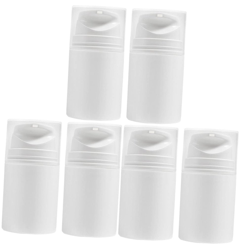 Housoutil 6-Pack 50 ml Refillable Airless Pump Bottles for Travel