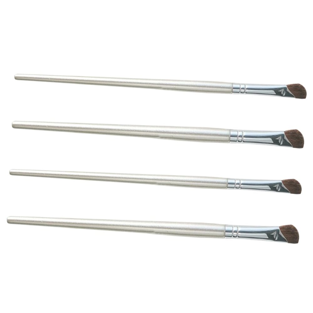 Housoutil 4-Piece Angled Makeup Brush Set for Eyes and Nose