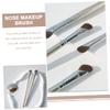 Housoutil 4-Piece Angled Makeup Brush Set for Eyes and Nose view 3