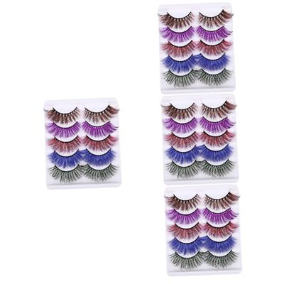Housoutil 20 Pairs of Natural False Eyelashes