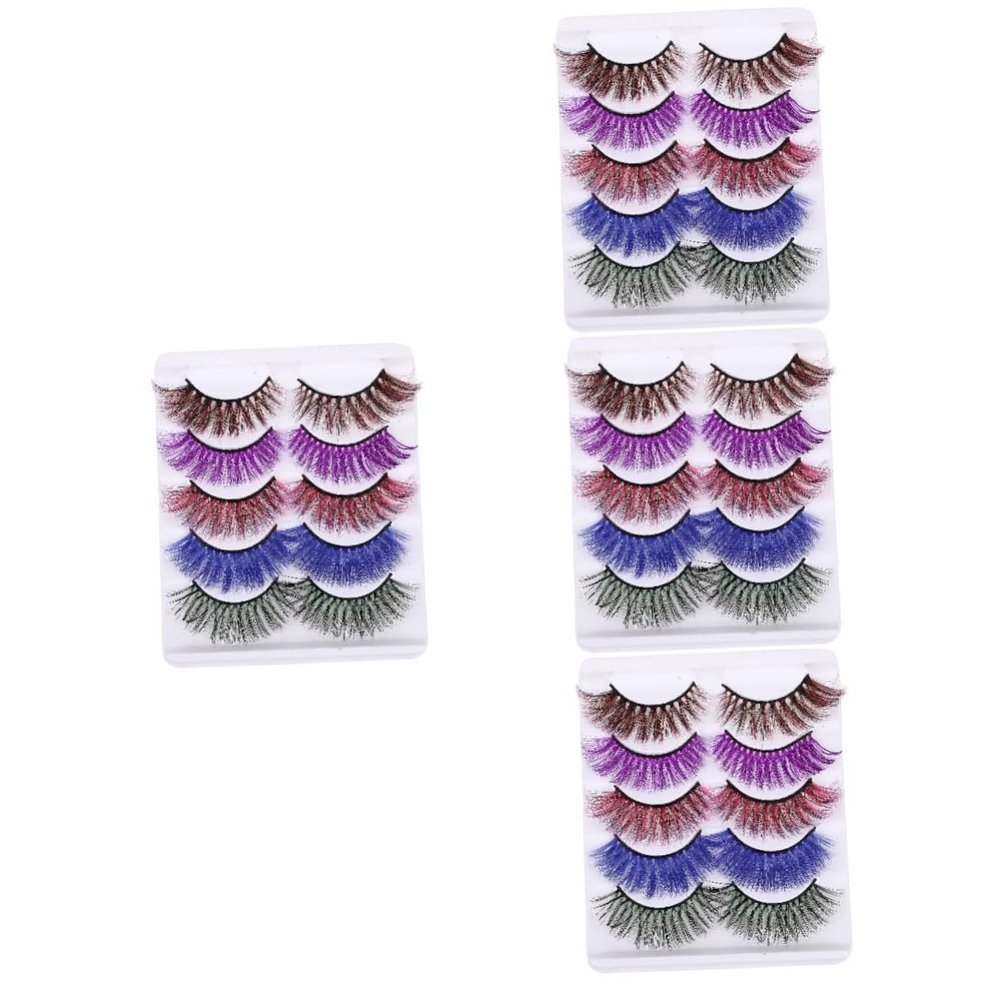Housoutil 20 Pairs of Natural False Eyelashes