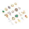 Housoutil 50-Piece Alloy Nail Rhinestones, 3D Nail Art Decorations for DIY Manicures at Home view 1