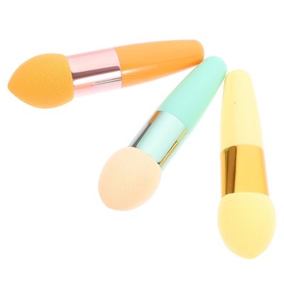 3-Piece Makeup Sponge Set with PU Bag
