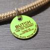 DOG TAG/Dog Tag – Biothane – Green (Apple Green) – V1 – Round – 3.4 cm view 3