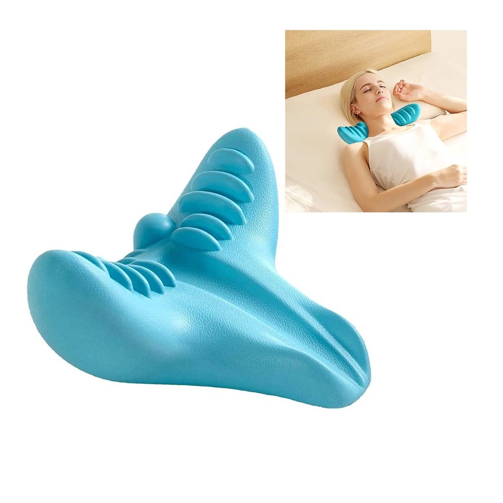 eLymwoo Neck and Shoulder Relaxation Traction Pillow for Pain Relief and TMJ Muscle Relaxation