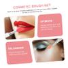 minkissy 2 Sets Silicone Lip Brushes with Covers, 6 Pieces per Set view 2