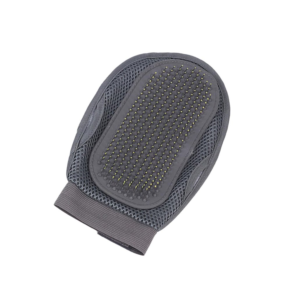 Minkissy Gray Pet Massage Gloves for Grooming
