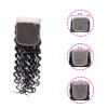 Brazilian Human Hair Bundles with Lace Closure, Deep Wave, Natural Black Remy Hair view 4