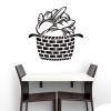 YOUSHIHUI Bread in Basket Kitchen Wall Decal, 58 × 58 cm view 2