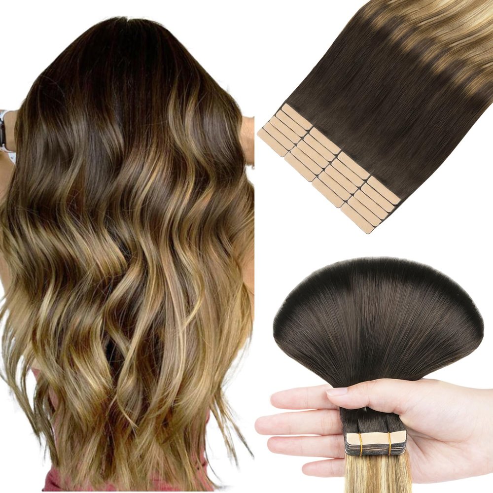 hotbanana Tape-In Human Hair Extensions, 30 cm