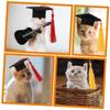 Angoily 8-Piece Dog Graduation Caps with Tassels for Small Pets and Graduation Parties view 4