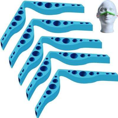 WaLKFb 5-Piece Anti-Fog Silicone Nose Bridge Pads for Glasses, Blue