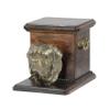 Art-Dog Handmade Custom Dog Memorial Urn, Bronze English Mastiff Head on Birch Base, 19 x 31 x 22 cm view 1