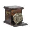 Art-Dog Handmade Custom Dog Memorial Urn, Bronze English Mastiff Head on Birch Base, 19 x 31 x 22 cm view 2